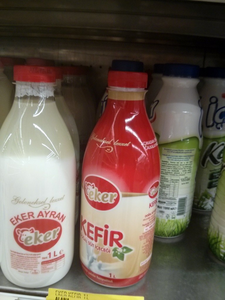 Eker uses kefir culture to produce kefir.